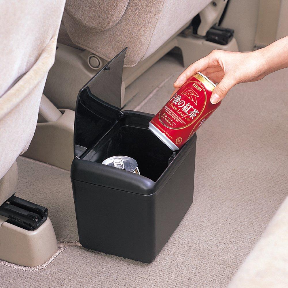 SEIWA Car Trash Dust Box 4 with W333 Can, Weight, Black,