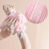 Long Body Scrubber Soft Exfoliating Towel Fast Absorbing Fabric Easy Cleansing Shower Tool for Adults and Family
