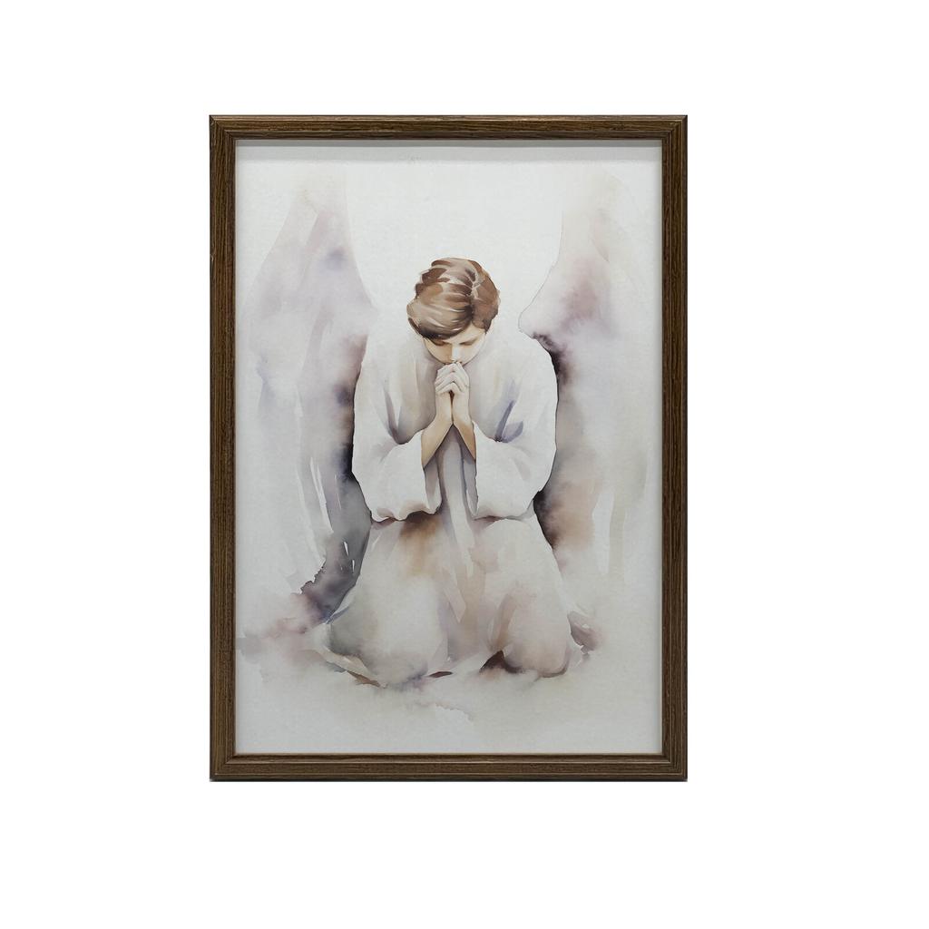 Anielska Modlitwa Anielska Modlitwa, 50X70 Cm, Rama Aluminiowa Czarna, Papier Matowy 230 Gsm