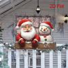 Christmas Garden Signboard, Wooden Courtyard Sign, Outdoor Winter Christmas Decoration, Family Front Door Decoration 2piece Set