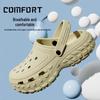 Herren Sommer Fischerloch Sportsandalen - Verschleißfeste Dicke Sohle mit Geschlossener Zehe