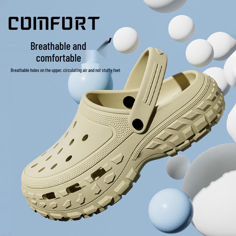 Herren Sommer Fischerloch Sportsandalen - Verschleißfeste Dicke Sohle mit Geschlossener Zehe