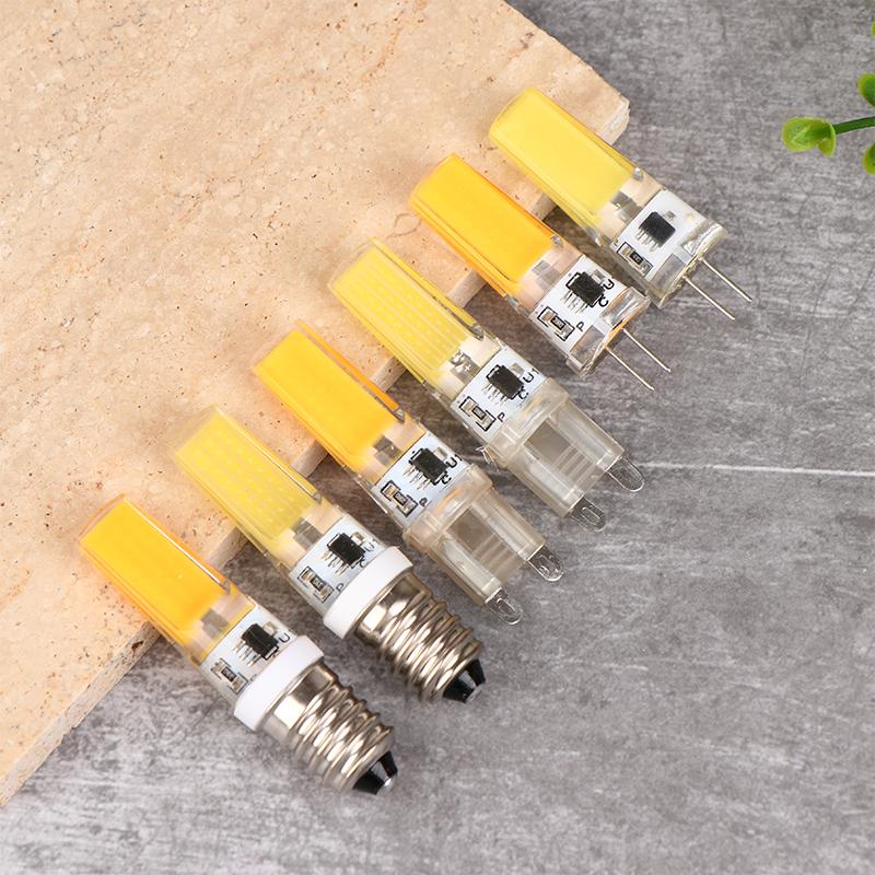 

1Шт G4 G9 E14 9W Силикагель Лампа Cob 2508 Светодиодная энергосберегающая затемняемая лампа