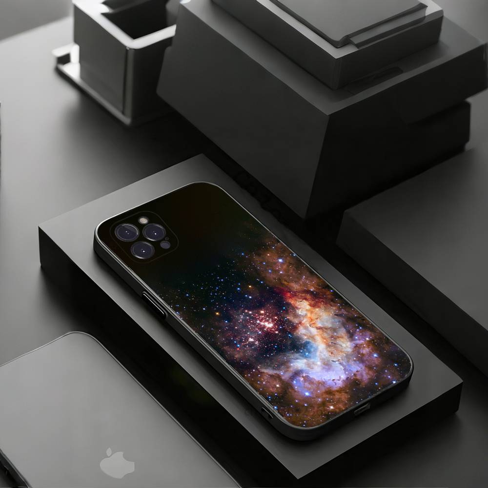 

Earth Stars Space Phone Case For iPhone 17 16 15 14 13 12 11 Pro Xs Max Mini Plus Antislip Shockproof Hard iPhone13