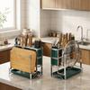 Rustproof Cutter Cutting Board Storage Rack Stainless Steel Cutter Holder  Cabinet