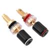 Black &Red  Welding Copper Speaker Amplifier Terminal for 4mm Banana Plug 4mm Banana Plug Copper Terminal Binding Post
