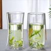 Meikou Mountain Design Double Wall Glass Tea Cup