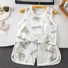 Summer Baby Mesh Vest Breathable Sleeveless Belly Protection Undershirt Thin Hollow Out Tank Top For Boys And Girls