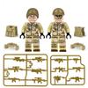 12PCS/set City Police SWAT Marines  Warrior Minifigures Building Blocks Dolls with Accessories Brown Dog Children Characters Toy Boys Gifts