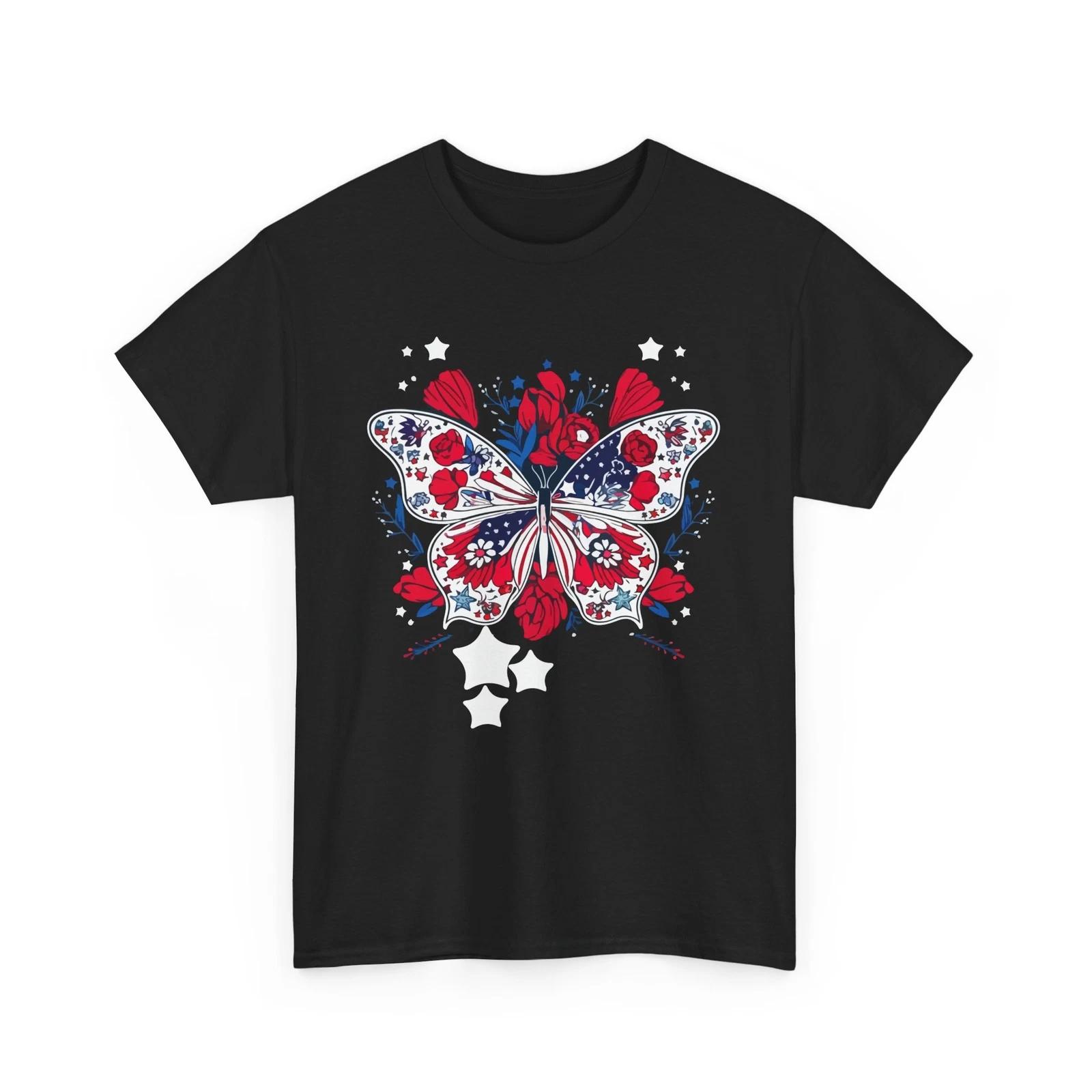 

Spring Fling T-Shirt | Warm Days & Floral Pattern Tee | Spring Floral Butterfly 4XL