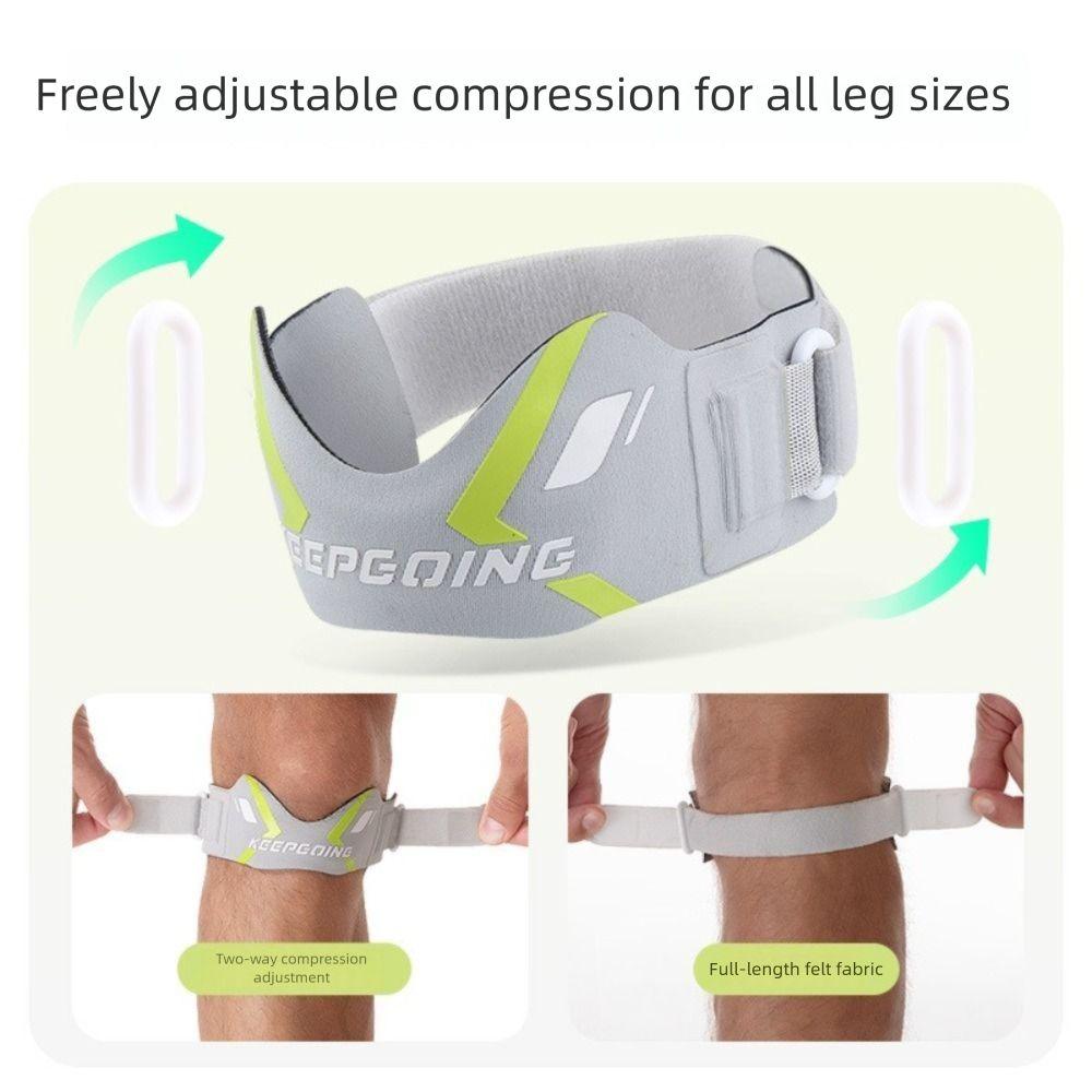 Breathable Knee Pads Patella Strap Shock Absorber Knee Patella Support  for Running,Sports