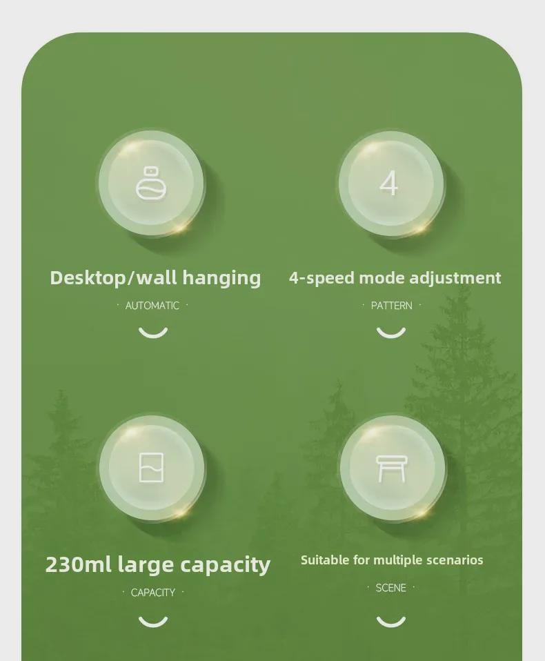 Automatic Aromatherapy Diffuser: Long-Lasting Fragrance for Home, Bedroom, Toilet, Hotel