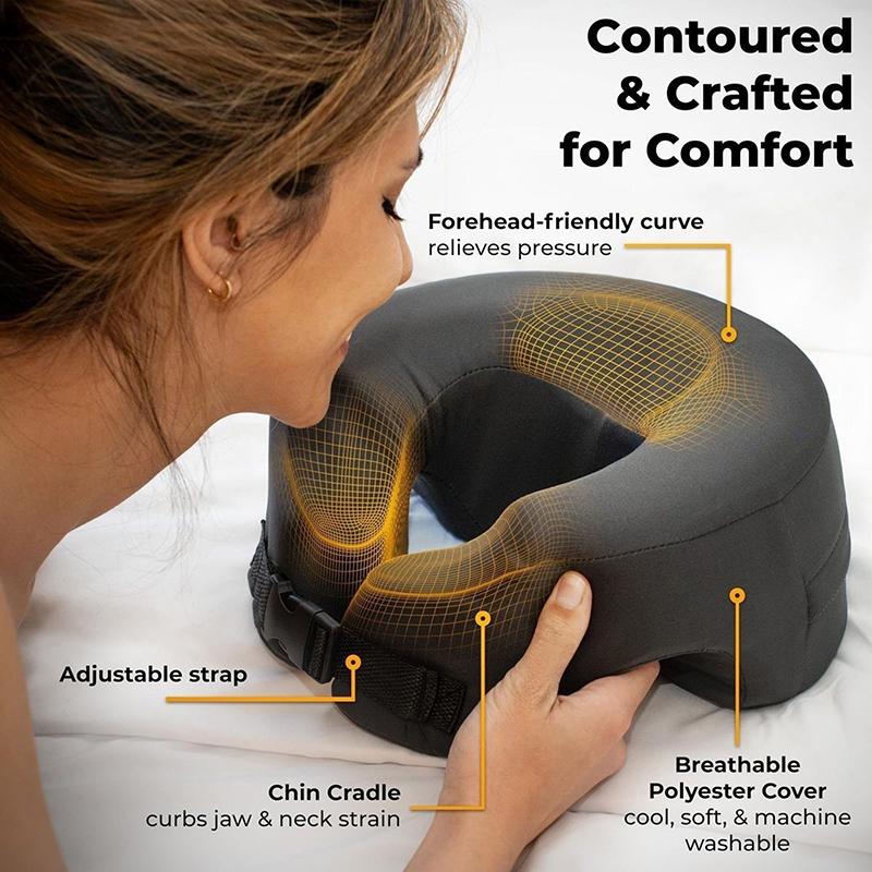 Ergonomics Lying Down Pillow Memory Foam Breathable Rest Support Pillow Body Massage Face Rest Pillow For Travel Beauty Salon