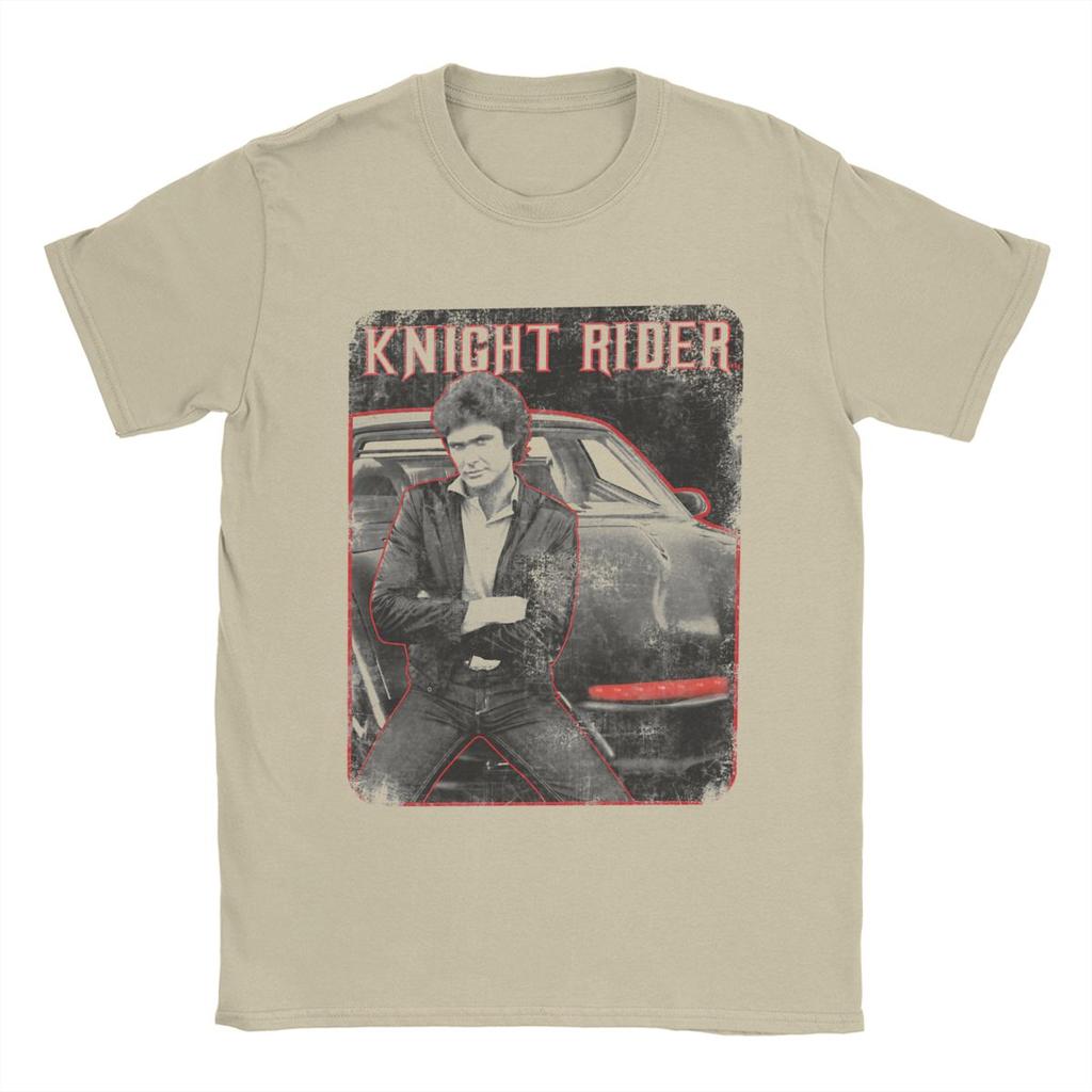 Knight Rider Knight And Kitt Men T Shirt Leisure Tees Short Sleeve Round Collar T-Shirt Cotton Summer Clothes