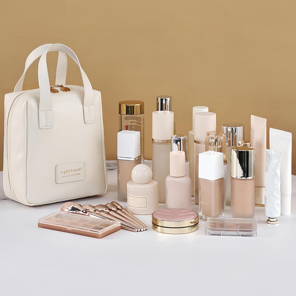 Storage Bag Organizer Handheld Makeup Bag Portable Large Capacity Cosmetic Storage Pouch Travel Toiletry Bag