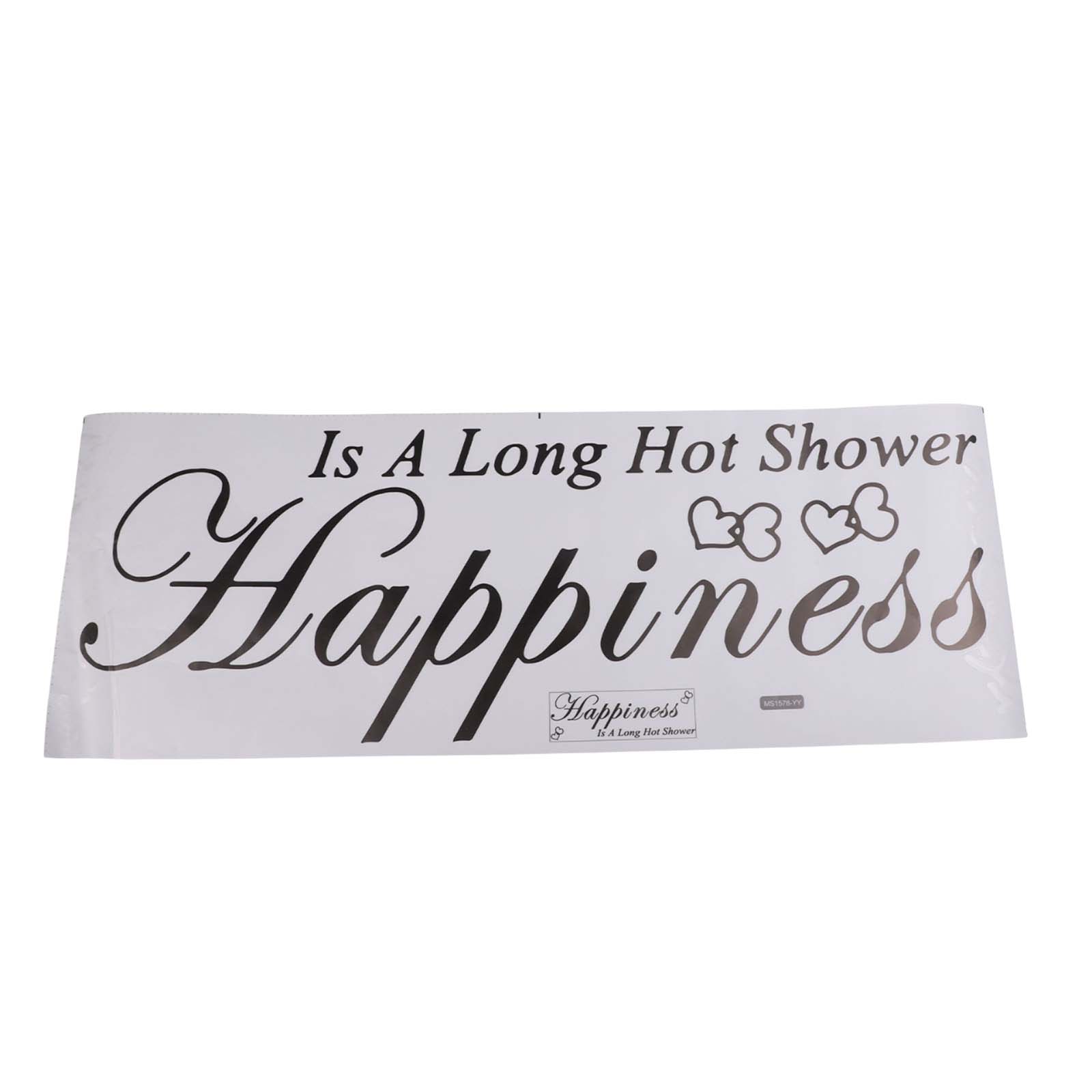 

Vinyl Quote Decal Wall Sticker Decoration Happiness Is A Long Hot Shower Letters Modern Removable High Quality China Mainland
