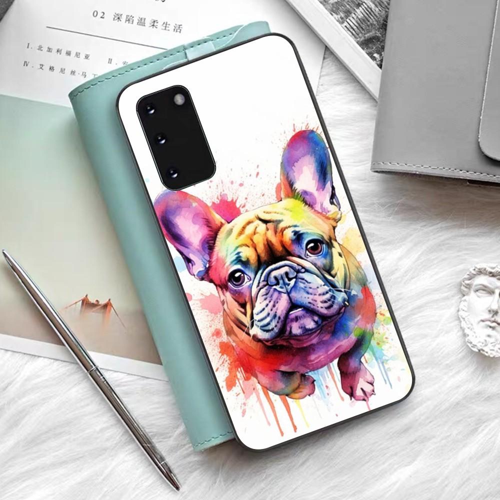 French Bulldog Dog Pug Phone Case Silicone PC+TPU For Samsung S10 20 30 22 23 24 Plus Lite Ultra Cover