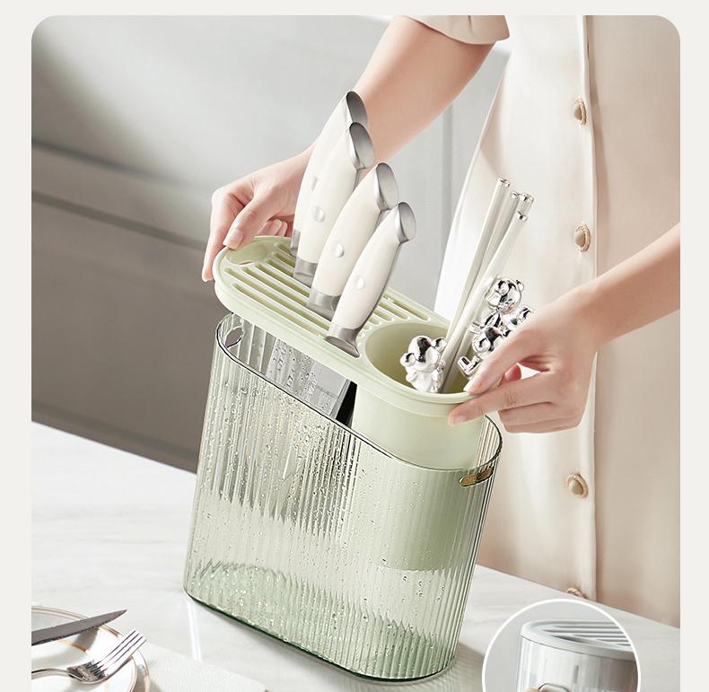 High-value Knife Chopstick Cage Kitchen Draining Utensil Storage Rack one size 1460₽