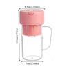 420ml Juicing Cup Detachable Straw Fruit Blender Portable Handheld Juicer  Healthy Drinking