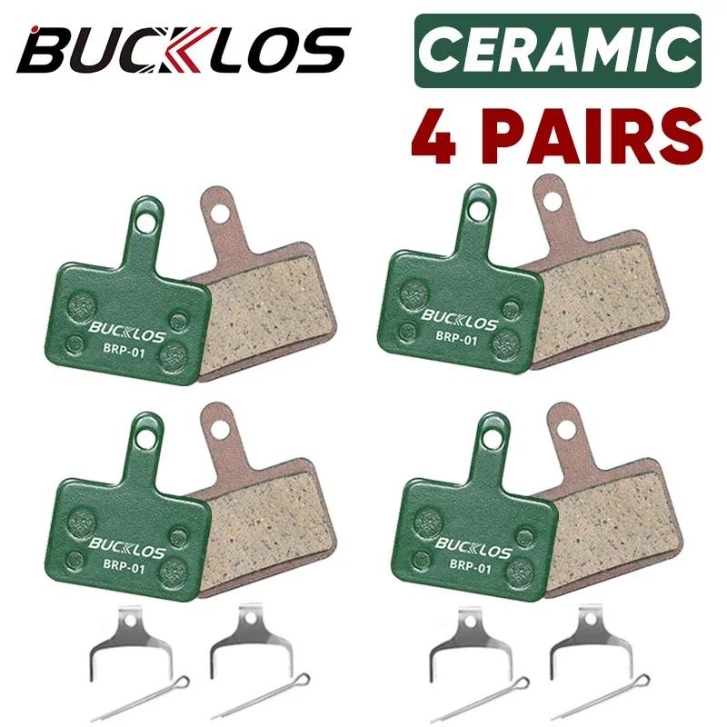 BUCKLOS MTB Ceramic Brake Pad Bicycle for Shimano B01S B03S B05S MT200 SRAM AVID High Heat Dissipation Pads Cycling Accessories