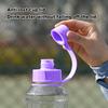 1000ml Sports Water Bottle with Handle Large Capacity Leak-proof Shaker Cup Portable Drinkware Transparent Outdoor Running Cycling Travel