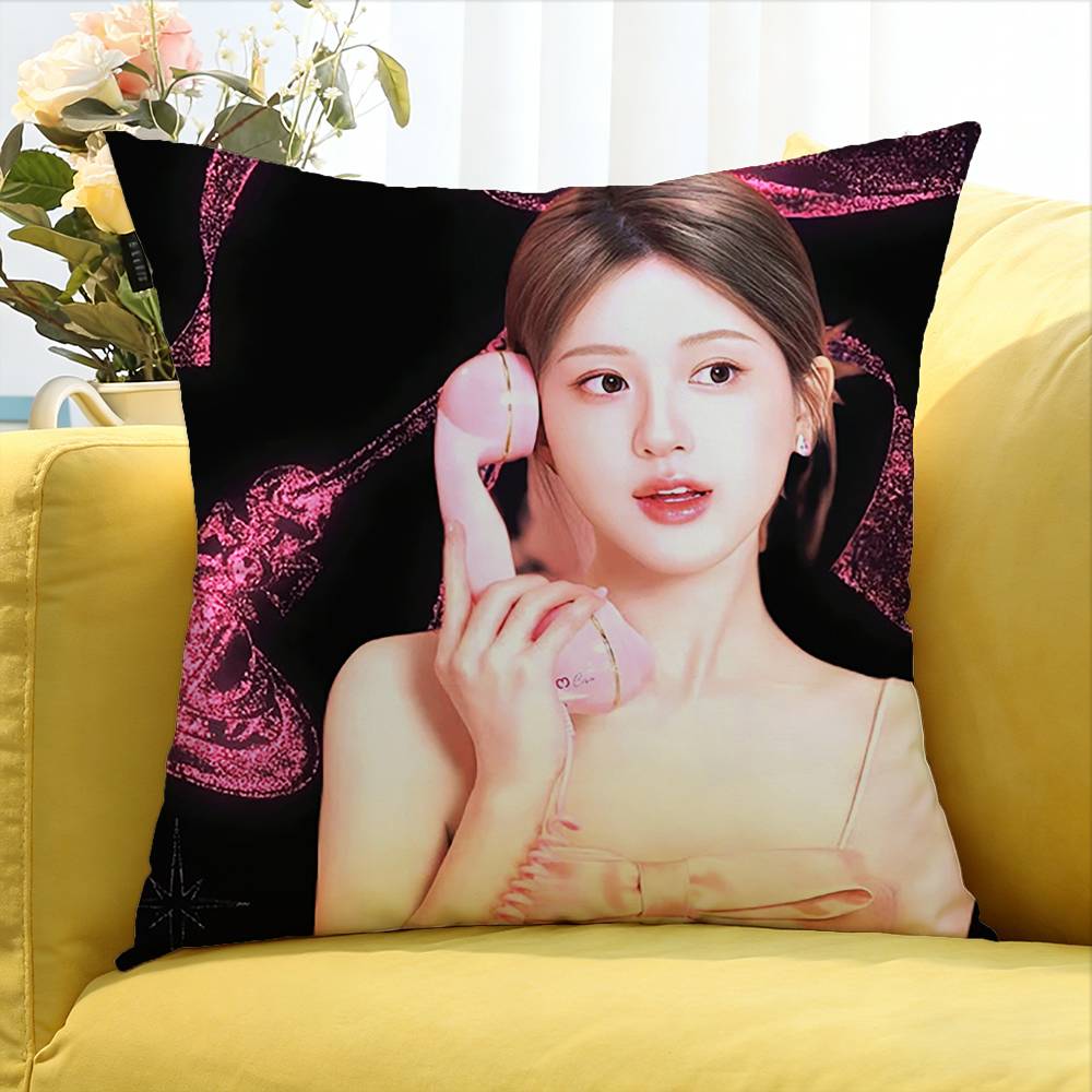 Rosy zhao lu si Various Sizes Square Pillow Case For Car Home Bedchamber Decor