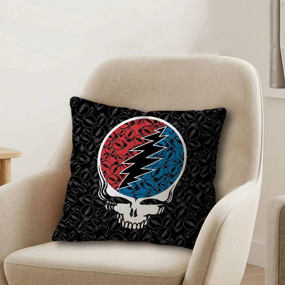 GGrateful DDead Maple Design Cushion Cover Happy Autumn Harvest Decor Holiday Decorati Pillow Cover