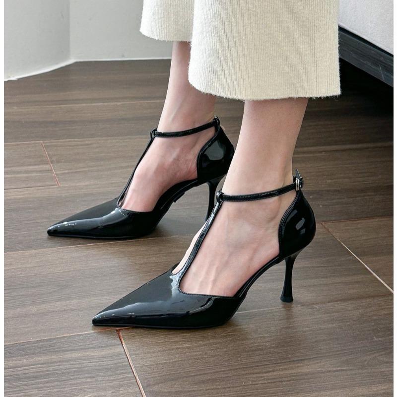 Spring New Pumps Women Fashion Pointed Ladies Elegant Thin High Heel Hollow Out Elegant Woman High Heeled Shoes