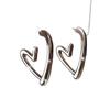 Unique Heart-Shaped Hollow Stud Earrings: Fashionable, Versatile, and Exquisite Design for Women