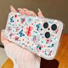Butterfly Printing Bling Diamond Case For iPhone 17 Air 16e 16 14 15 13 17 Pro Max 15 16 Plus 17 Soft TPU Silicone Phone Cover