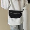 Women's 2025 Canvas Corduroy Waist Bag - Large Capacity, Trendy Street Style, Single Shoulder, Crossbody Bag.