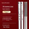 Essstäbchen-Set aus 316L Edelstahl, rutschfest, verbrühungssicher, quadratisch, für Hot Pot und Kinder