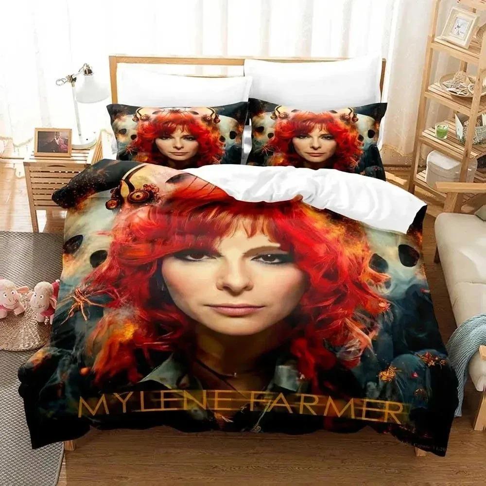 France Singer M-Mylene Farmer Bedding Sets Exquisite Bed Supplies Set Duvet Cover Comforter Set Bedding Set Luxury Birthday Gif