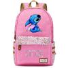 Lilo Stitch Backpack In Pink Or Blue Perfect For School Or Travel Made From High-quality Oxford Cloth