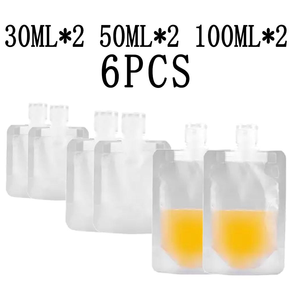 30/50/100ml Thickened Refillable Packaging Bags Travel Essentials Lotion Cosmetics Shampoo Shower Gel Subpackage Organizer Bag