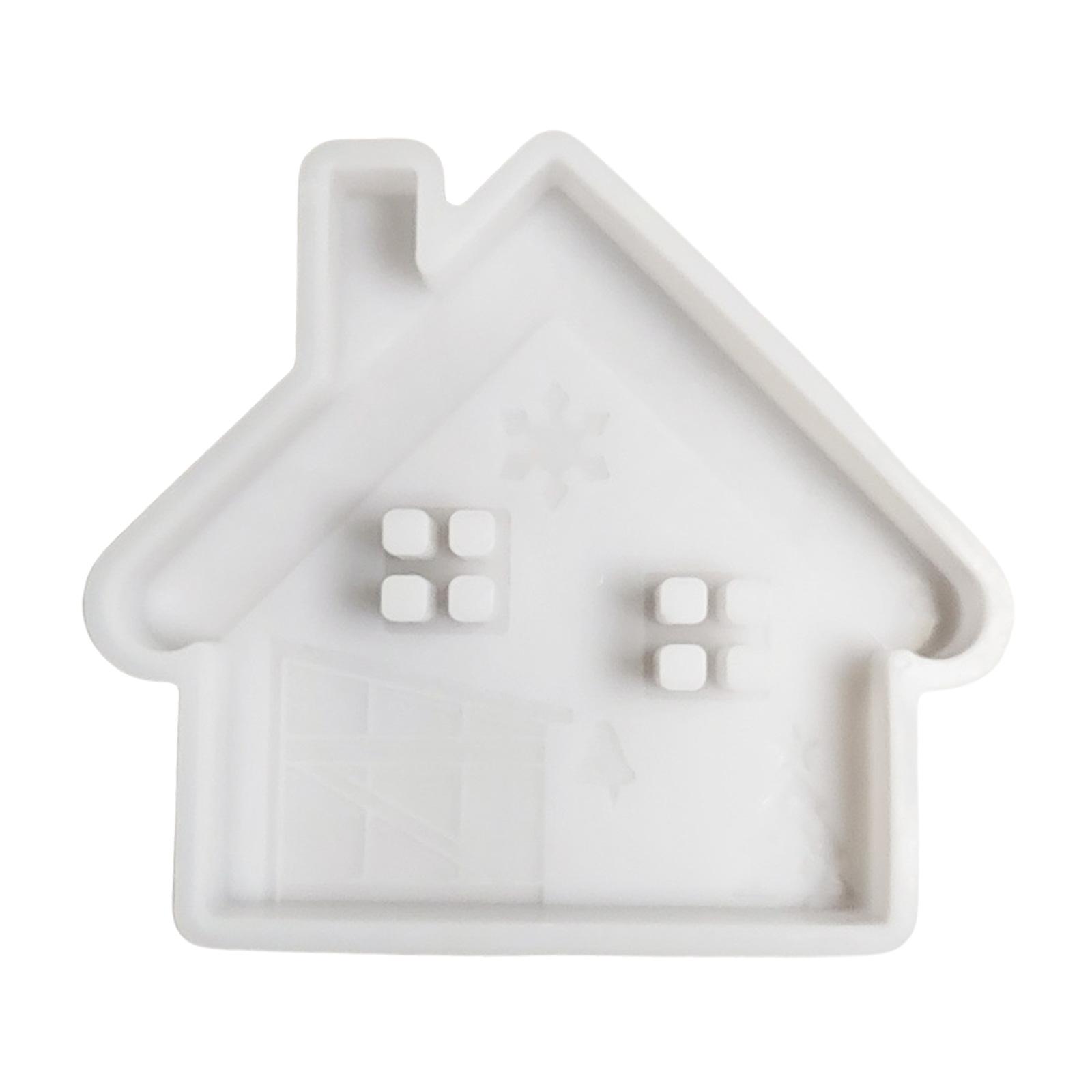 

Рождественский домик Смолы Силиконовые формы для эпоксидной смолы Гипсовые украшения Силиконы Бетон Цементные формы для украшения 2