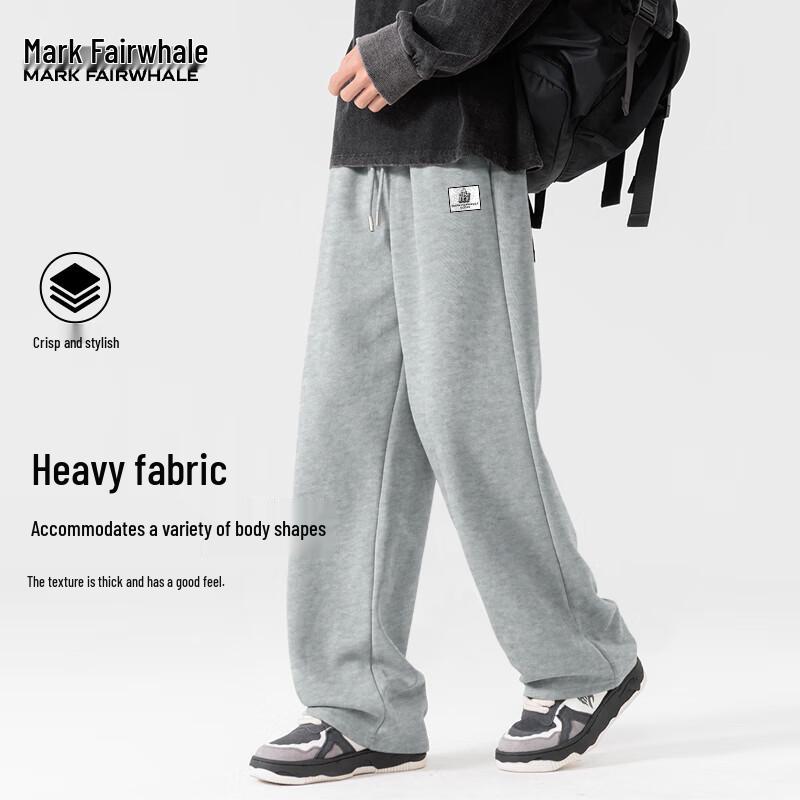 Mark Fairwhale Men's Loose Fit Straight Leg Casual Pants