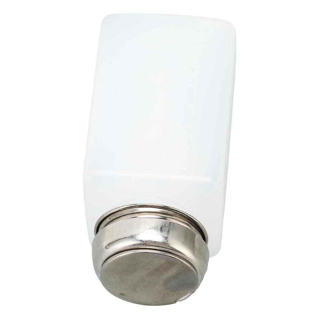 Tryck Ner Tom Pumpdispenser Låsbar Vätskepumpflaska för Nagellack Sminkborttagare 200 ml