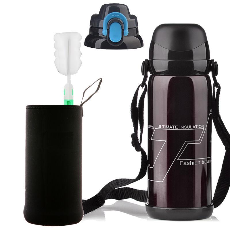 Large Capacity Insulation Cup 800ml Vacuum Flasks Portable Stainless Steel Thermos Cup Water Bottle Travel Tea Mug Office Thermos Cup