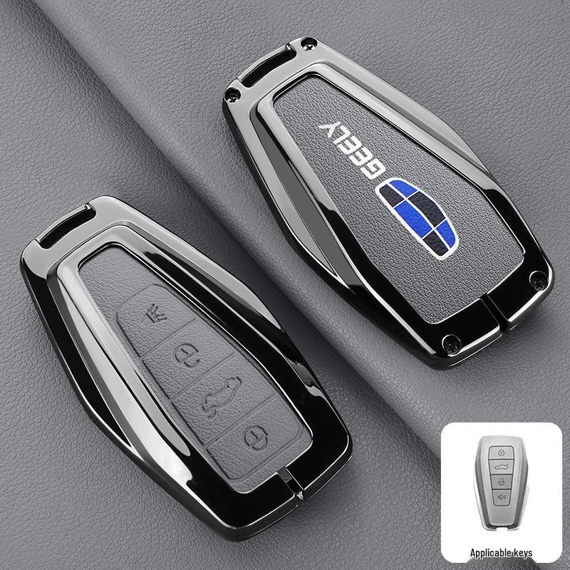 Premium Protective Key Cover for Geely Emgrand: Fits 26 Models including Xingyue L, Xingrui, Boyue L, Haoyue, Bin Yue – Men's Buckle Design