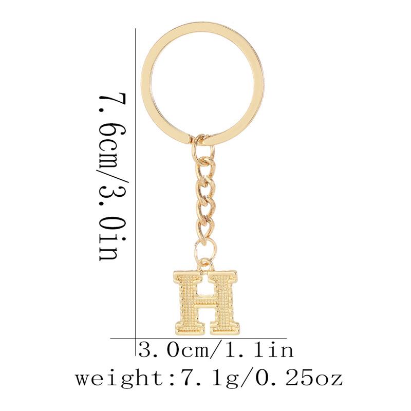 26 Alphabet Schlüsselanhänger Initial Schlüsselanhänger Zubehör Anhänger für Geldbörse Rucksack Handtasche Charms