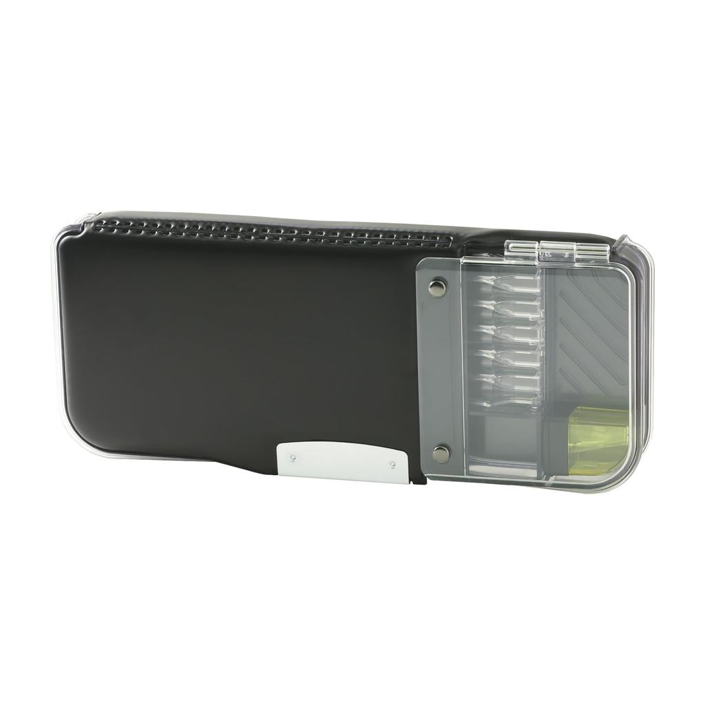 Sonic Pencil Pencil Check Pencil Case with Case, Alpha, Ukasapo, Double-Sided Lock, Black, FD-2529-D