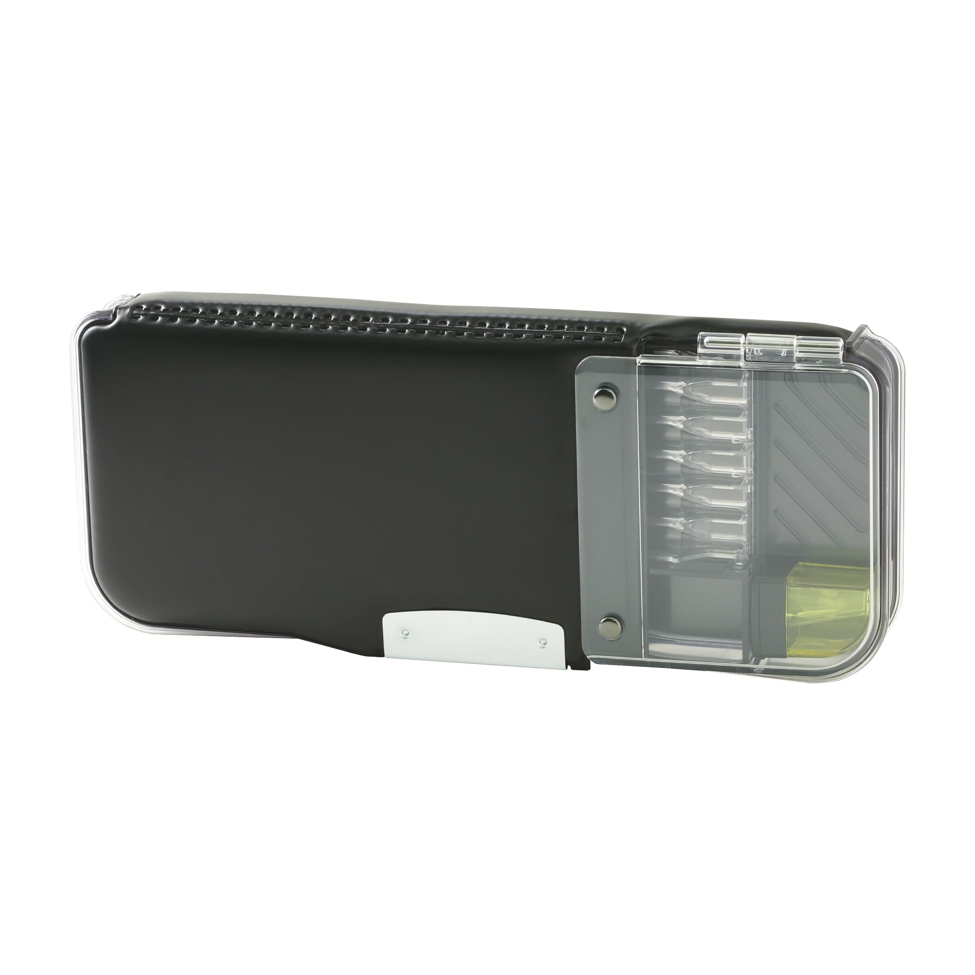 

Sonic Pencil Pencil Check Pencil Case with Case, Alpha, Ukasapo, Double-Sided Lock, Black, FD-2529-D чёрный