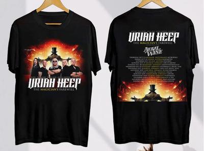 New Collection Uriah Heep  Tour S To 5XL 2-sides T-shirt Unisex T-Shirt