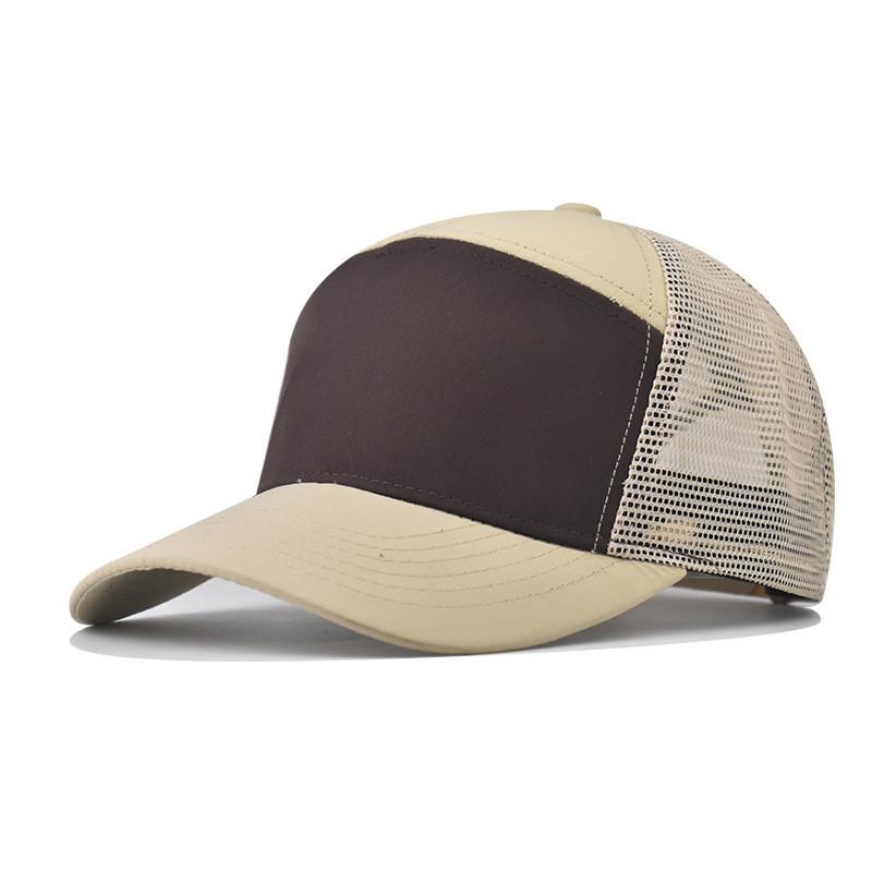 Cotton Mesh Cap With Short Brim And Geometric Style For Summer Hiking And Casual Wear