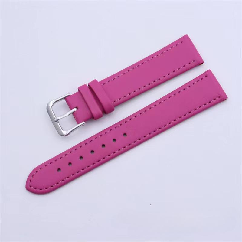 

10мм/12мм/14мм/16мм/18мм/20мм/22мм/24мм Чоловіки Жінки PU шкіра однотонний ремінець для годинника Ремінець для ремінця Ремінець для годинника 16mm
