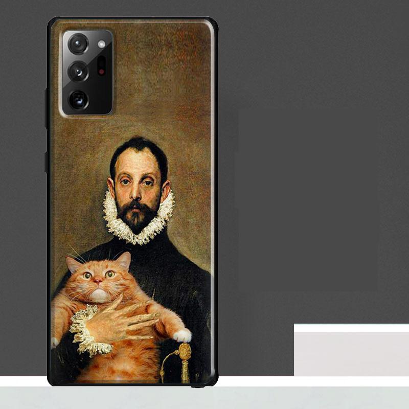 Renaissance Cats Rich Art Case For Samsung Galaxy S25 Ultra S23 S22 S21 S24 Ultra S9 S10 S20 Plus S25 FE Phone Cover