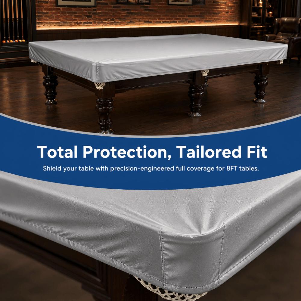 Black Pool Table Cover Oxford Cloth Protective Case Billiard Table Cover Indoor Outdoor Use