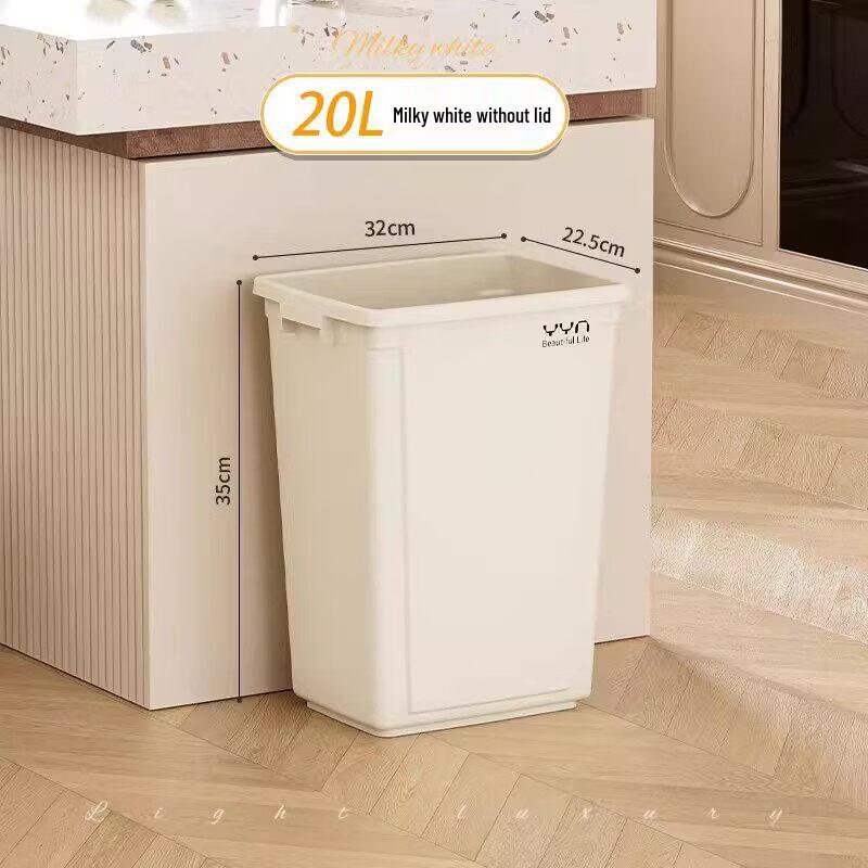 Large 20L Lidless Kitchen Trash Cans - 5 Pack