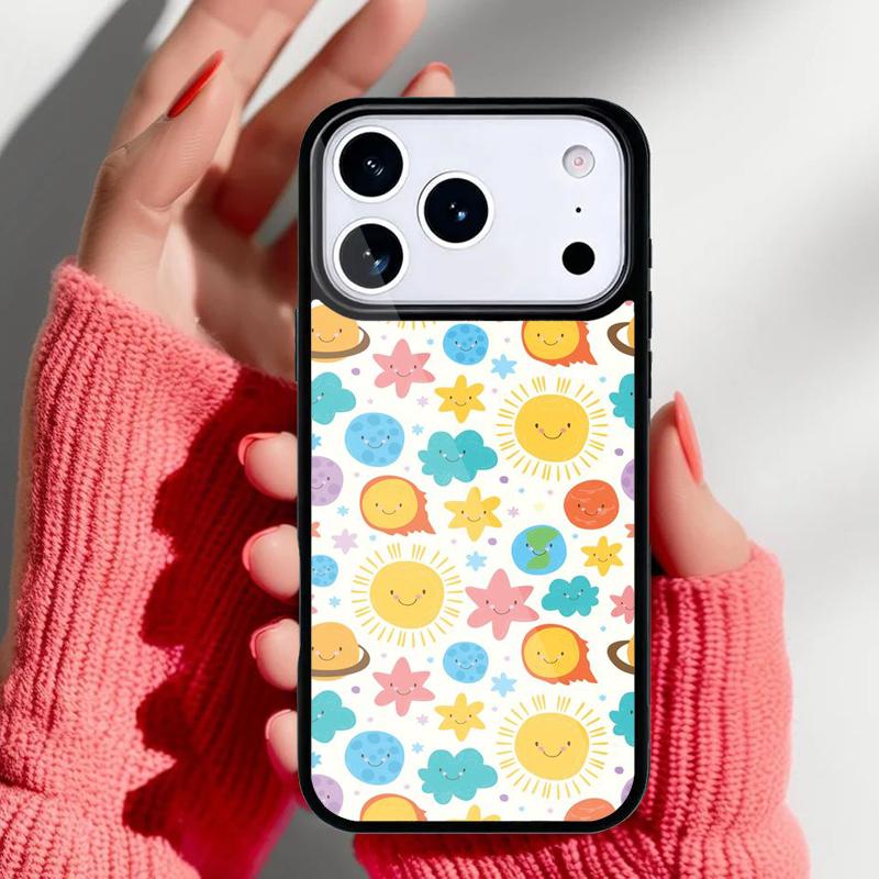 Solar System Planet Constellations Soft Phone Case for iPhone 17 Air 16e 15 14 13 Pro Max Back Cover for 12 11 Pro Coque